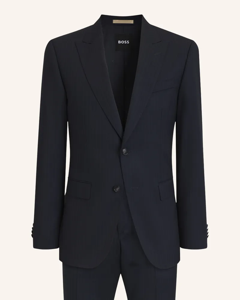 HUGO BOSS Anzug H-Huge-2pcs-Peak-263 Slim Fit blau Dunkelblau