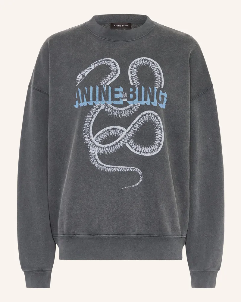 Anine Bing Sweatshirt Harvey schwarz Dunkelgrau