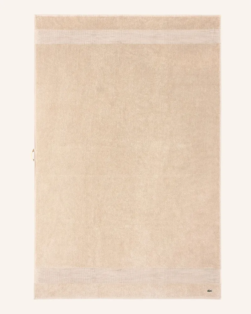 Lacoste Badetuch Llecroco beige Petrol