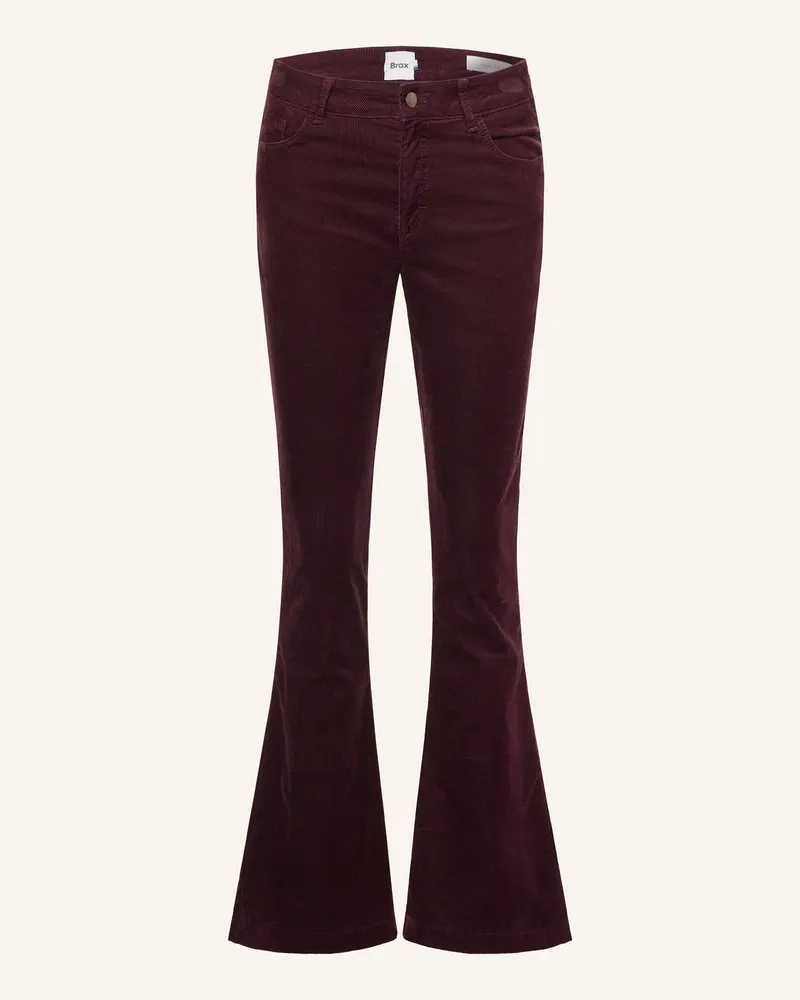 Brax Bootcut-Hose Shakira Aus Cord lila Dunkellila