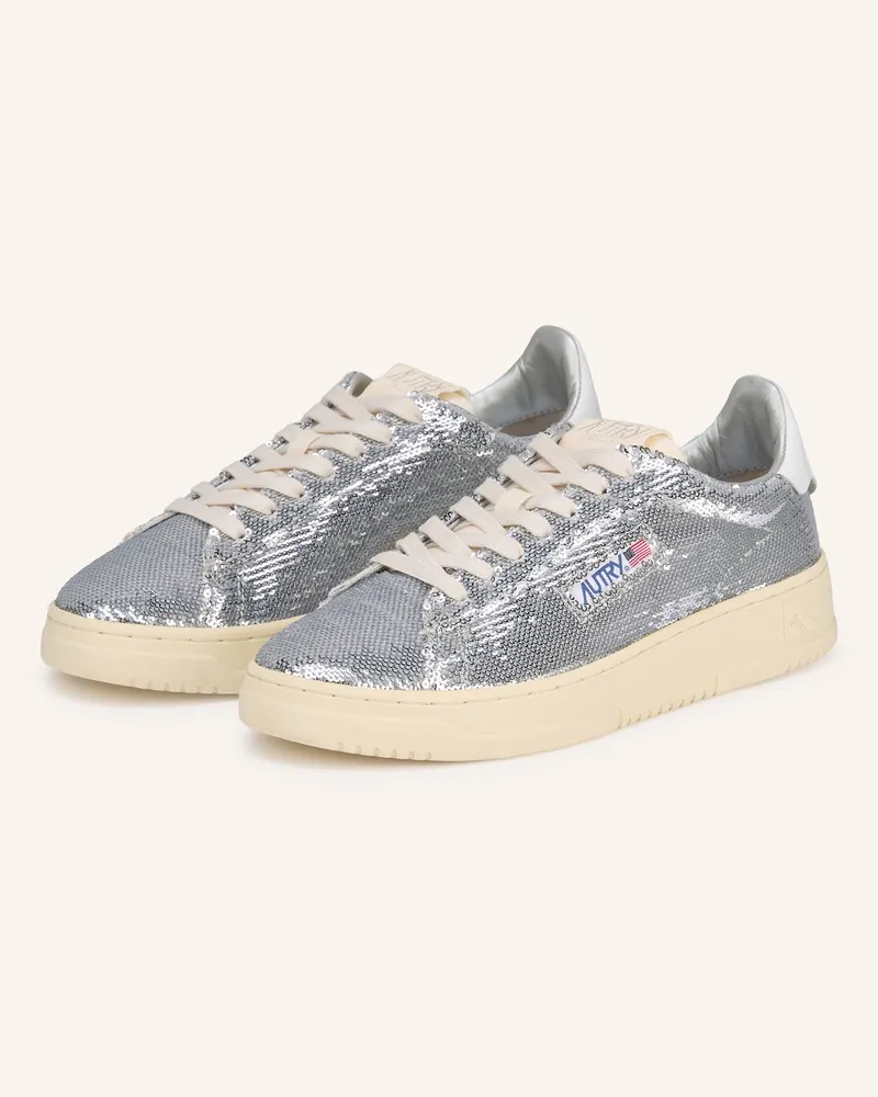AUTRY Sneaker DALLAS mit Pailletten Silber