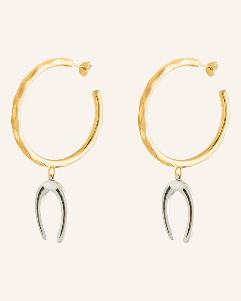 Isabel Marant Creolen Byrne silber Gold