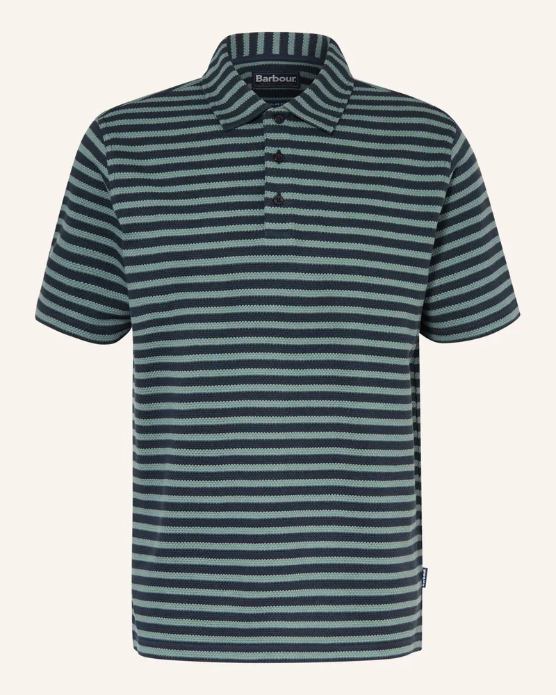 Barbour Strick-Poloshirt Farlam blau Dunkelblau