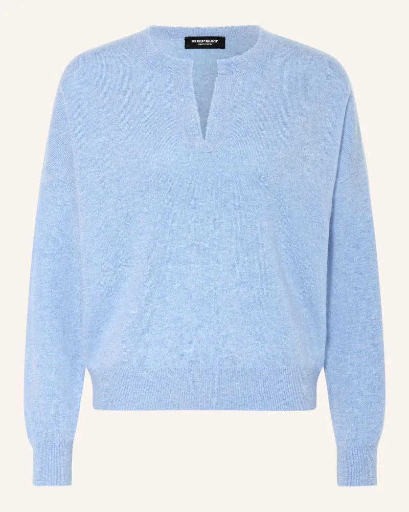 Repeat Cashmere-Pullover Hellblau