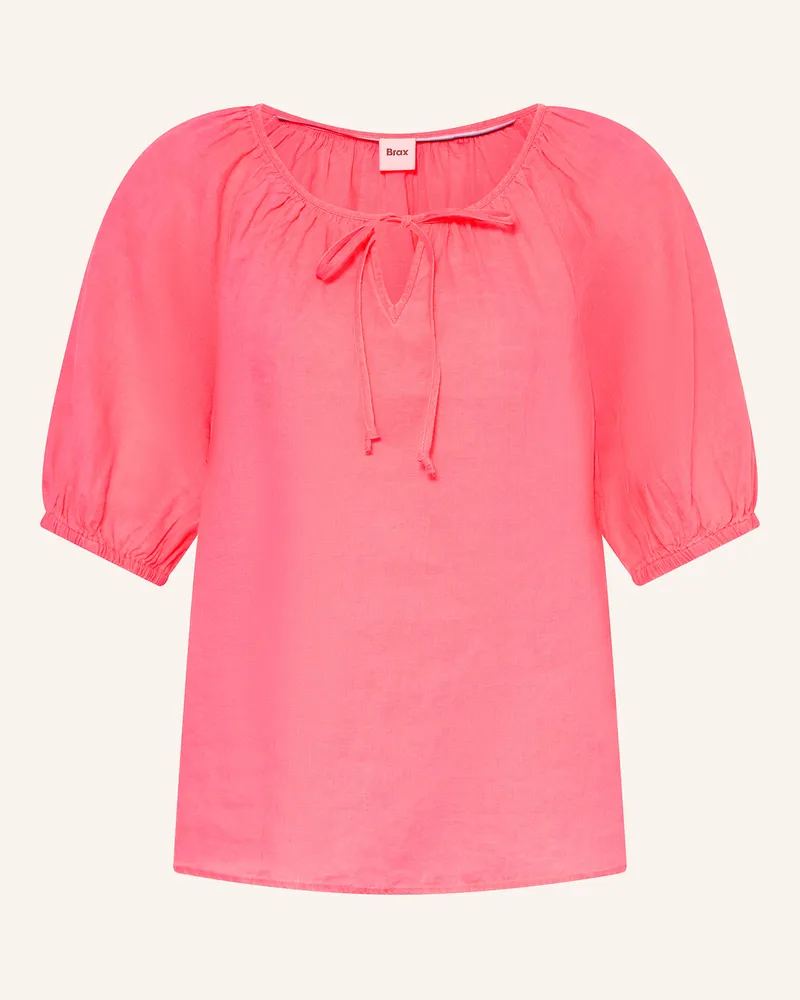 Brax Leinenbluse VIVA Neonrosa