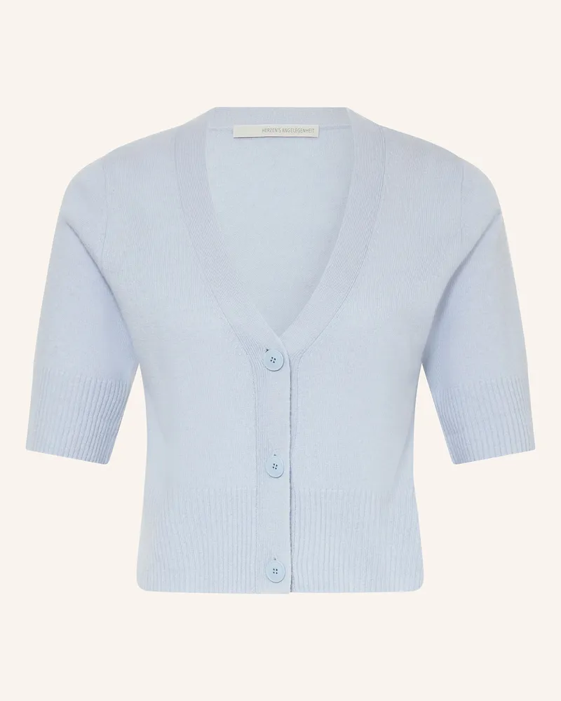 Herzen's Angelegenheit Strickjacke aus Cashmere Hellblau