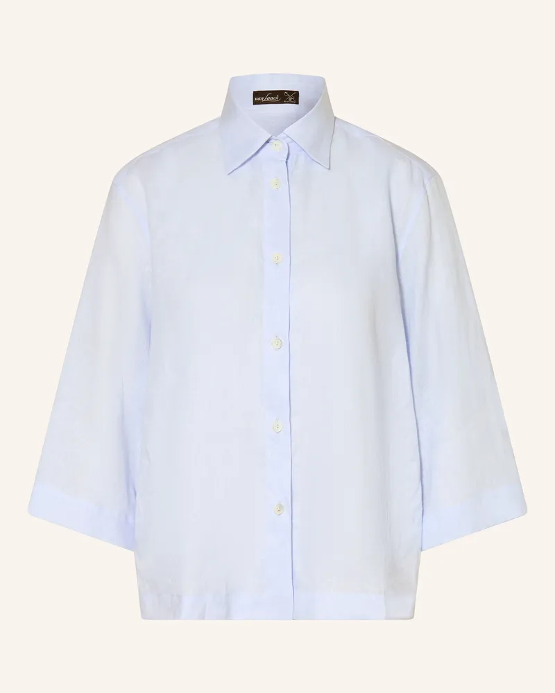 van Laack Hemdbluse VL-BANIS-BRO mit 3/4-Arm Hellblau
