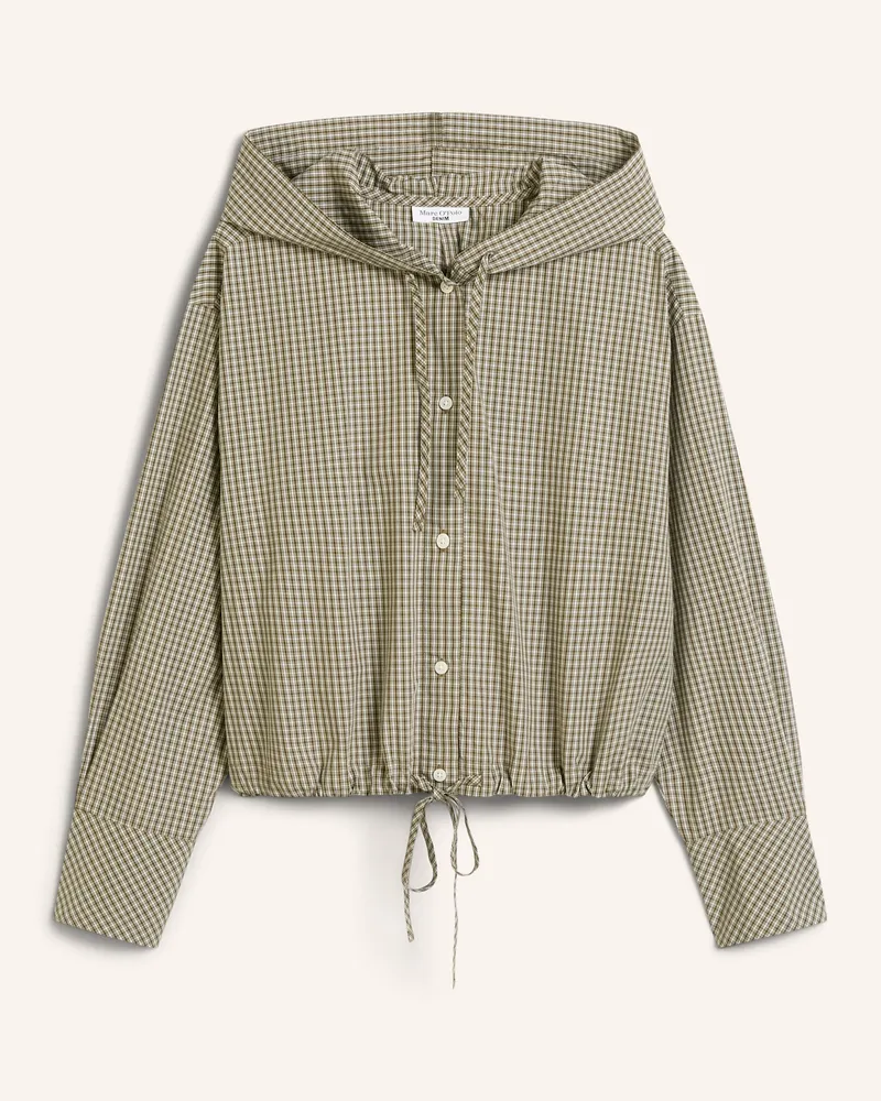 Marc O'Polo Kapuzenbluse Dunkelgrün