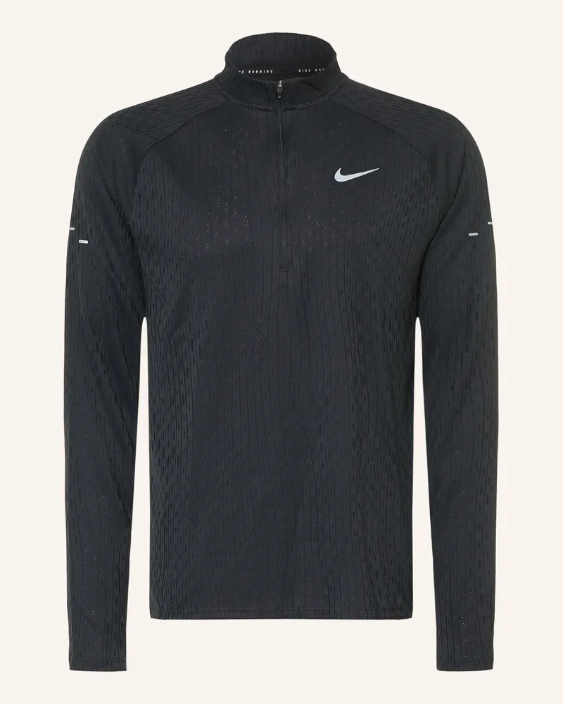 Nike Funktionsshirt Stride Aero-Fit schwarz Schwarz