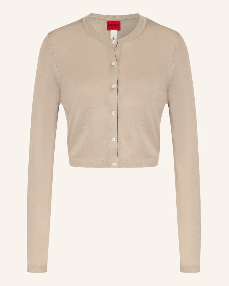 HUGO BOSS Strickjacke Sessiry beige Beige