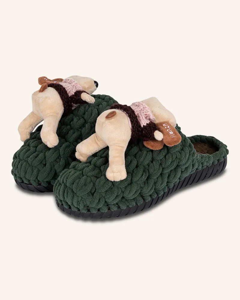 uzurii Pantoffeln PANTOFFEL COSY SNOOPY Grün