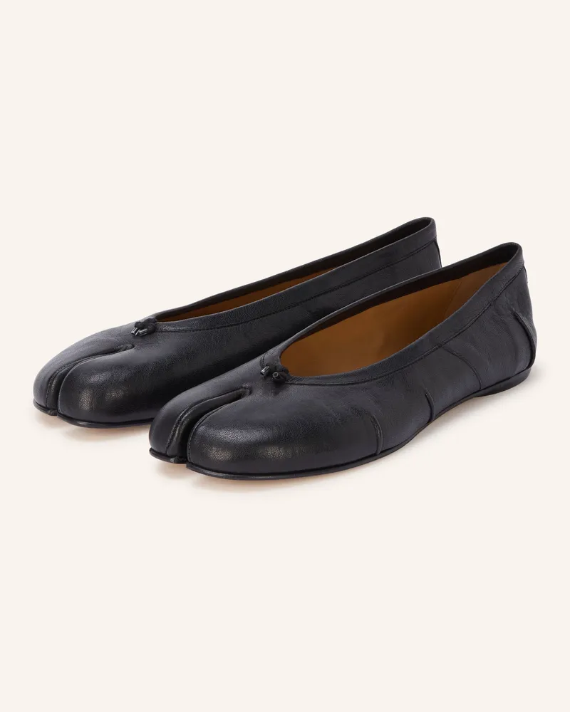 Maison Margiela Ballerinas Tabi schwarz Schwarz