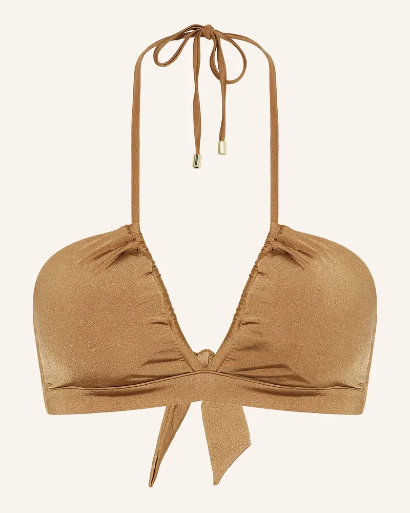 Max Mara Neckholder-Bikini-Top ADRIENE Braun