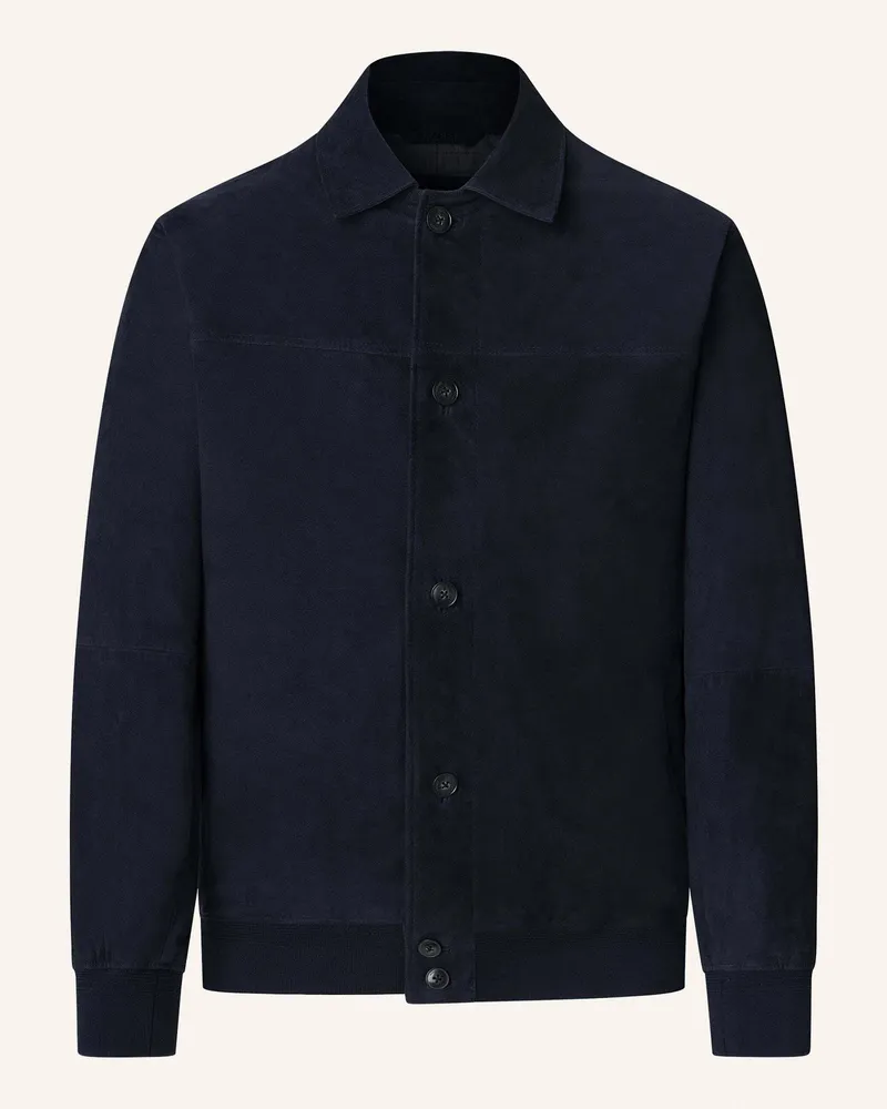 Hackett Fieldjacket SUEDE BLOUSON Blau