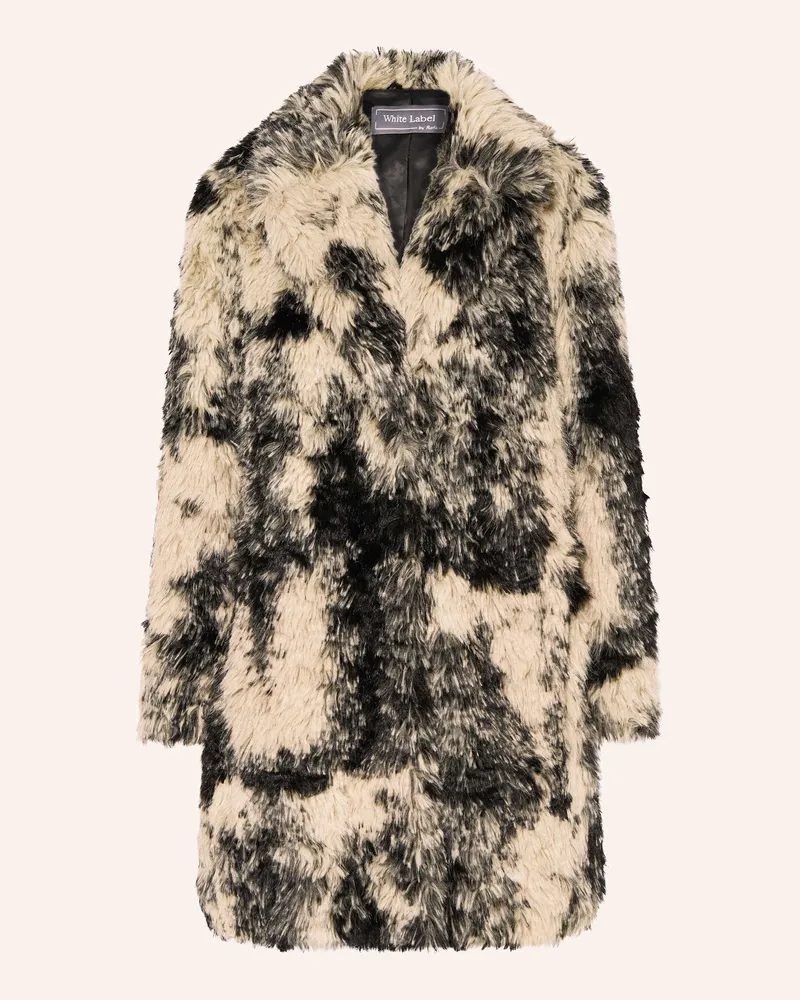 White Label Kunstpelz-Mantel Camel