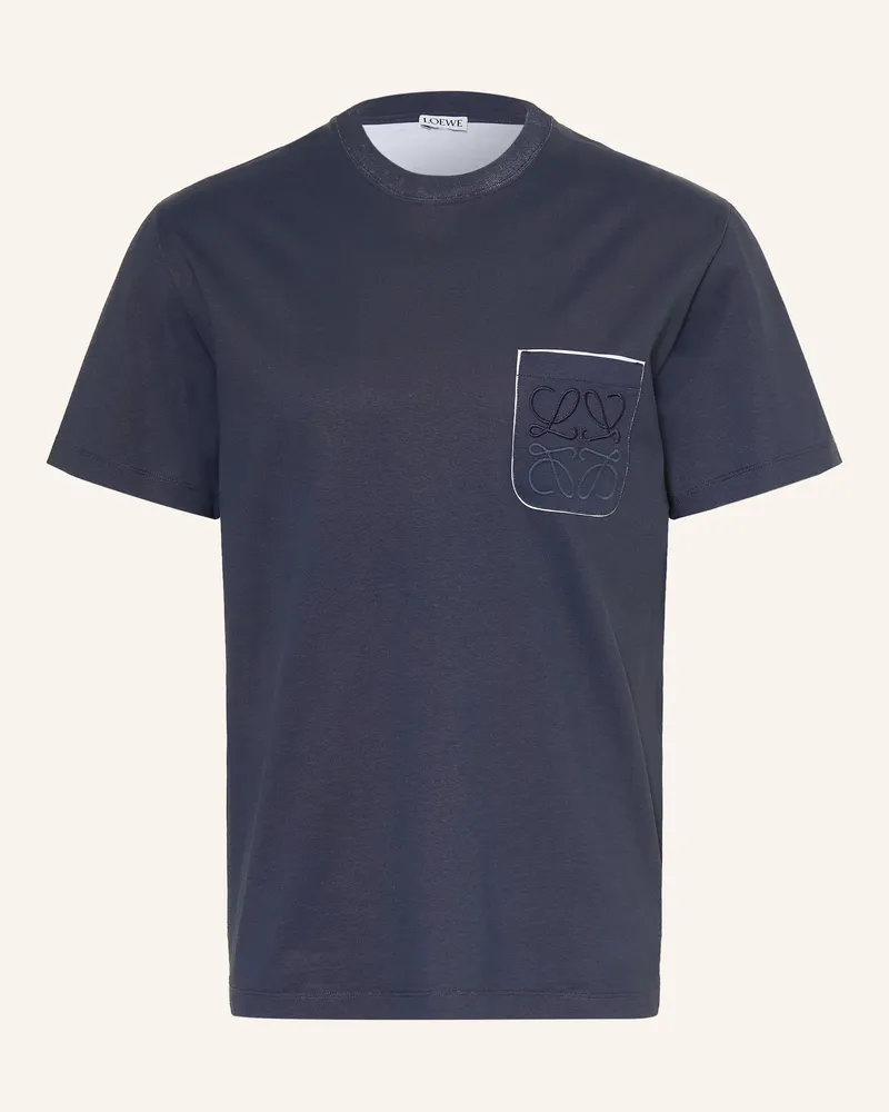 Loewe T-Shirt blau Dunkelblau
