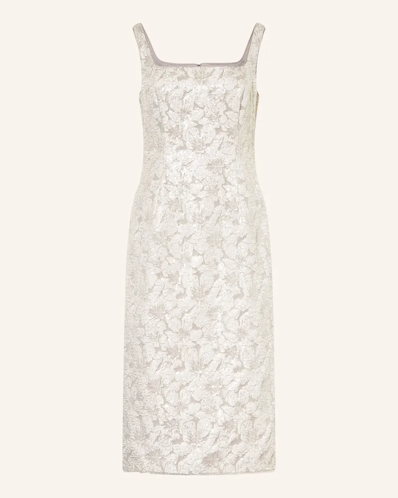 Adrianna Papell Cocktailkleid Mit Pailletten silber Grau