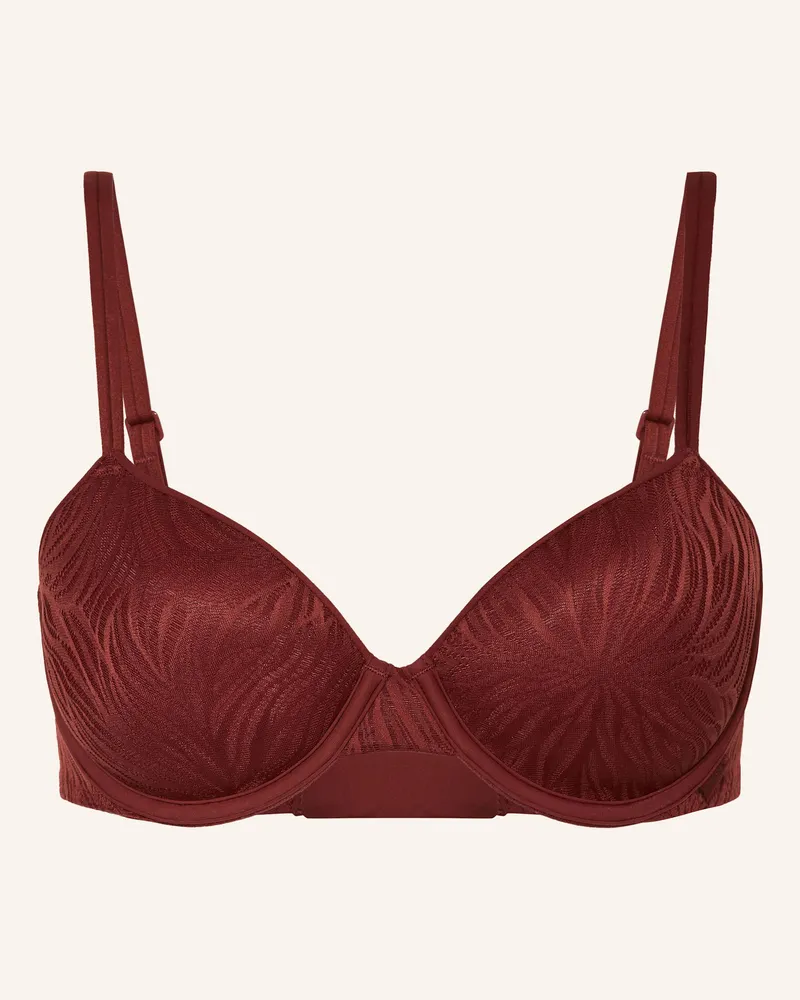 Calvin Klein Schalen-BH SHEER MARQUISETTE Dunkelrot