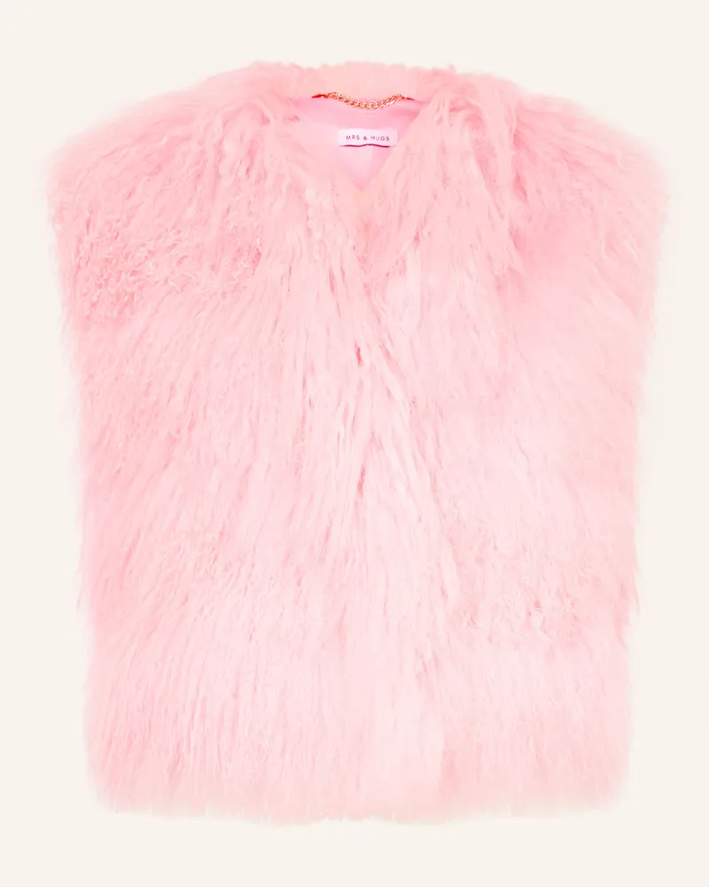 Mrs & HUGS Weste Rosa