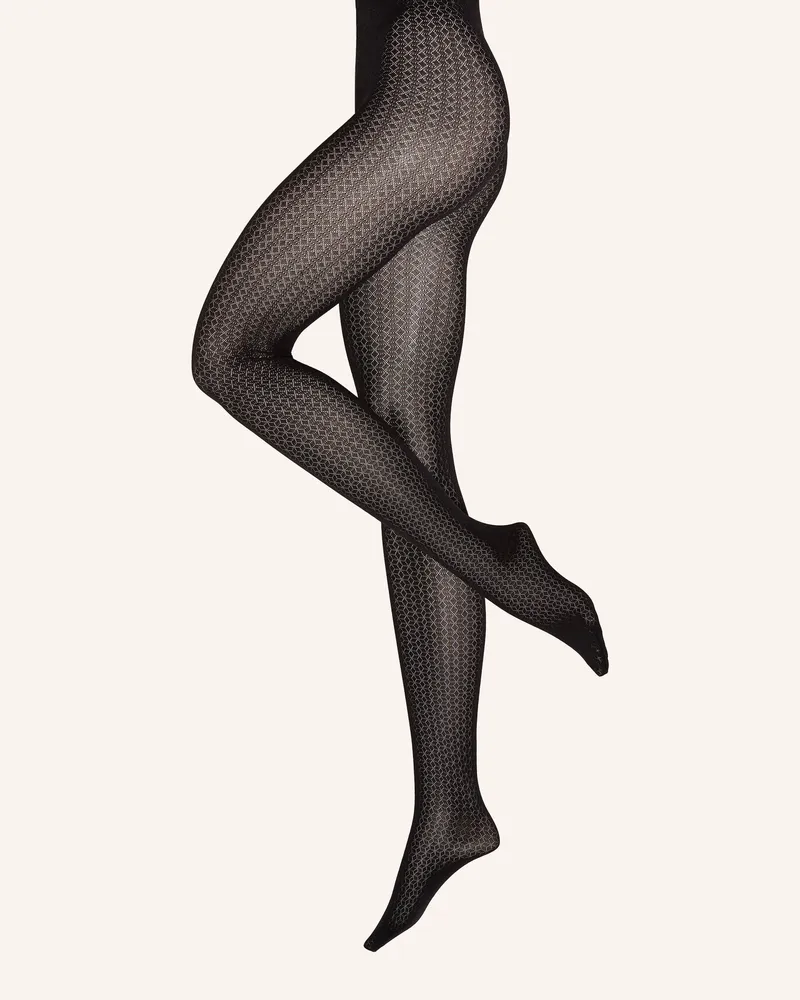Wolford Feinstrumpfhose Mosaic Jacquard Tights schwarz 7005
