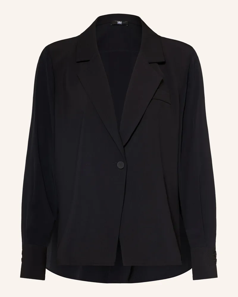 Riani Bluse Im Materialmix schwarz Schwarz