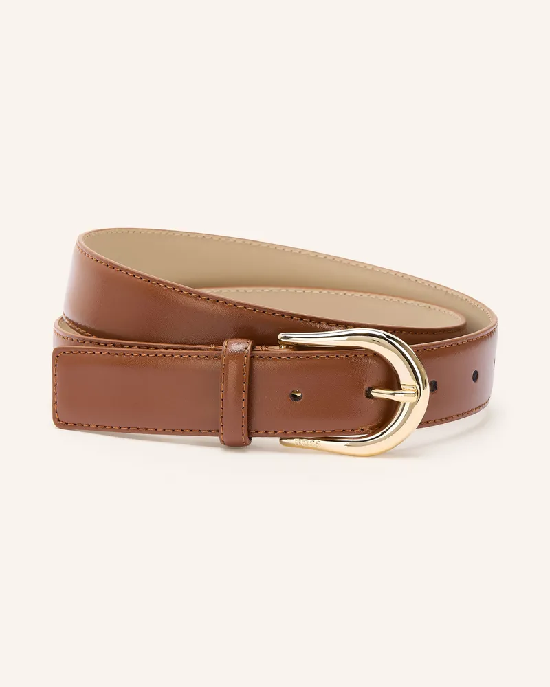 HUGO BOSS Ledergürtel Carol braun Cognac
