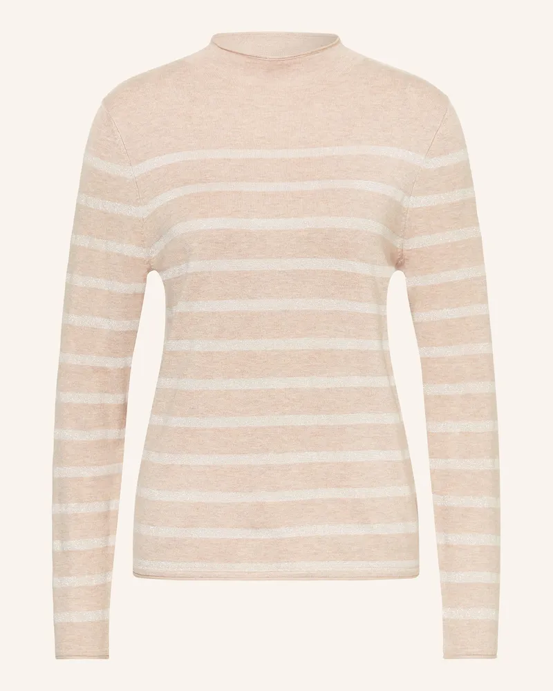 S.Oliver Pullover mit Glitzergarn Beige