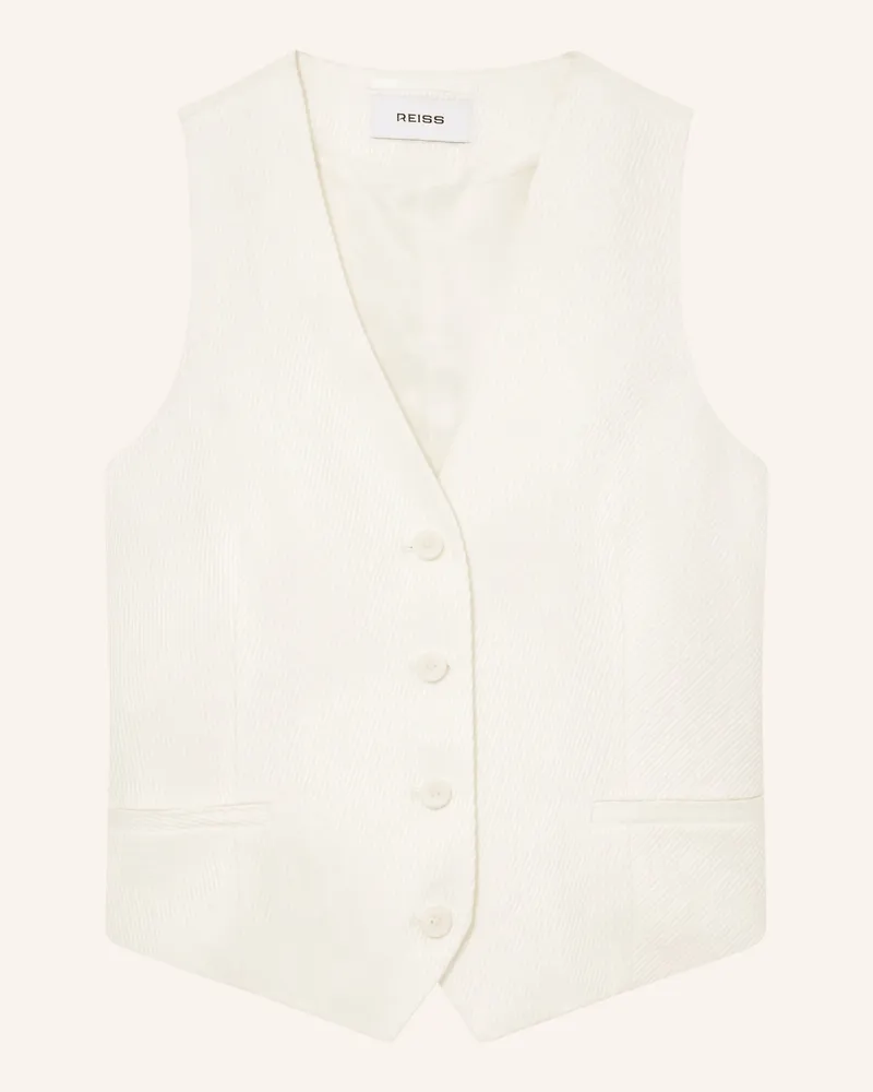Reiss Blazerweste Alyx Mit Leinen weiss Weiss