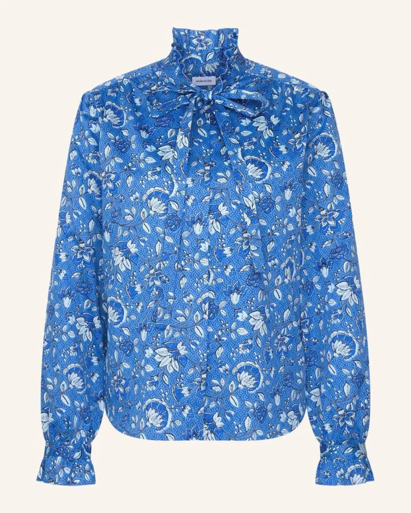 Seidensticker Ausgestellte Bluse blau Blau