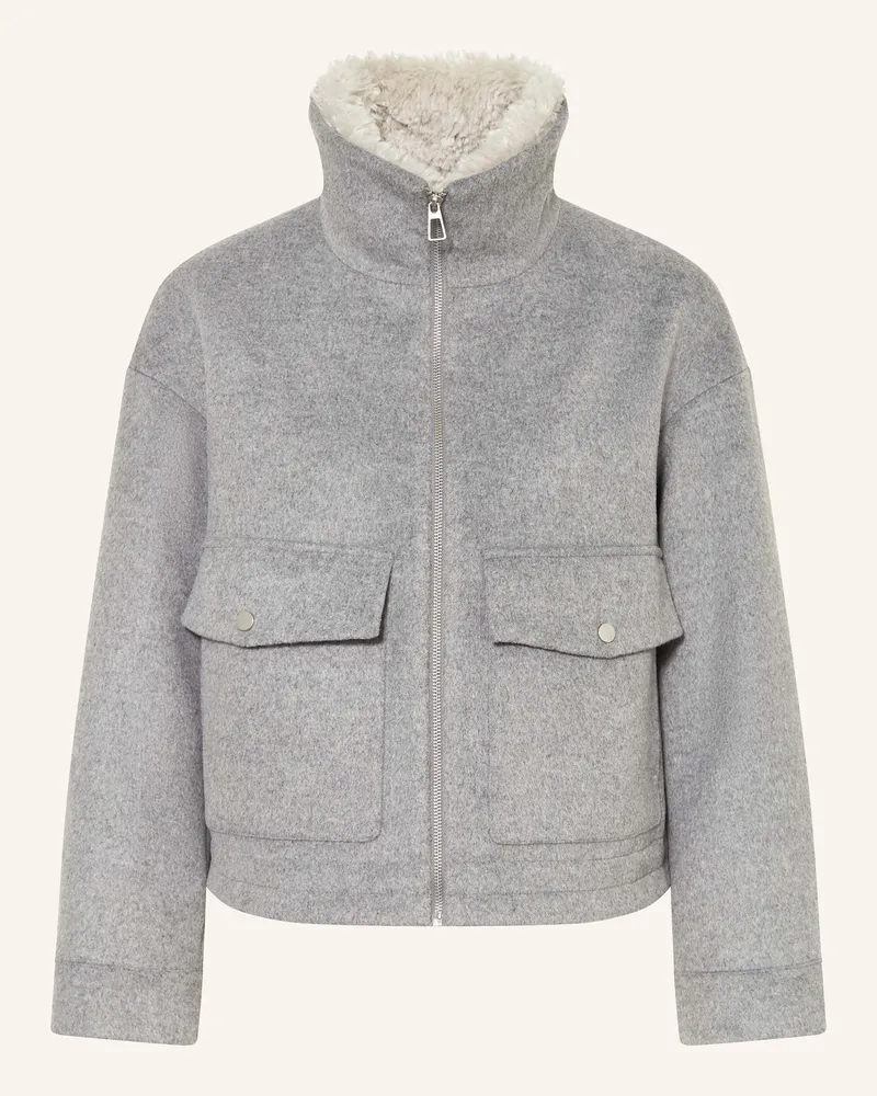 Darling Harbour Blouson mit Teddyfell Grau