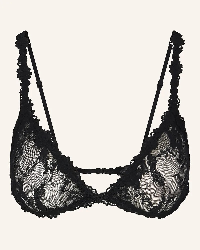 SKIMS Triangel-Bh Stretch Lace schwarz Soot