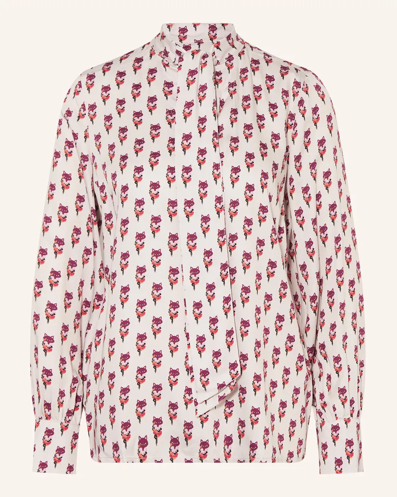 Emily van den Bergh Schluppenbluse Dunkellila