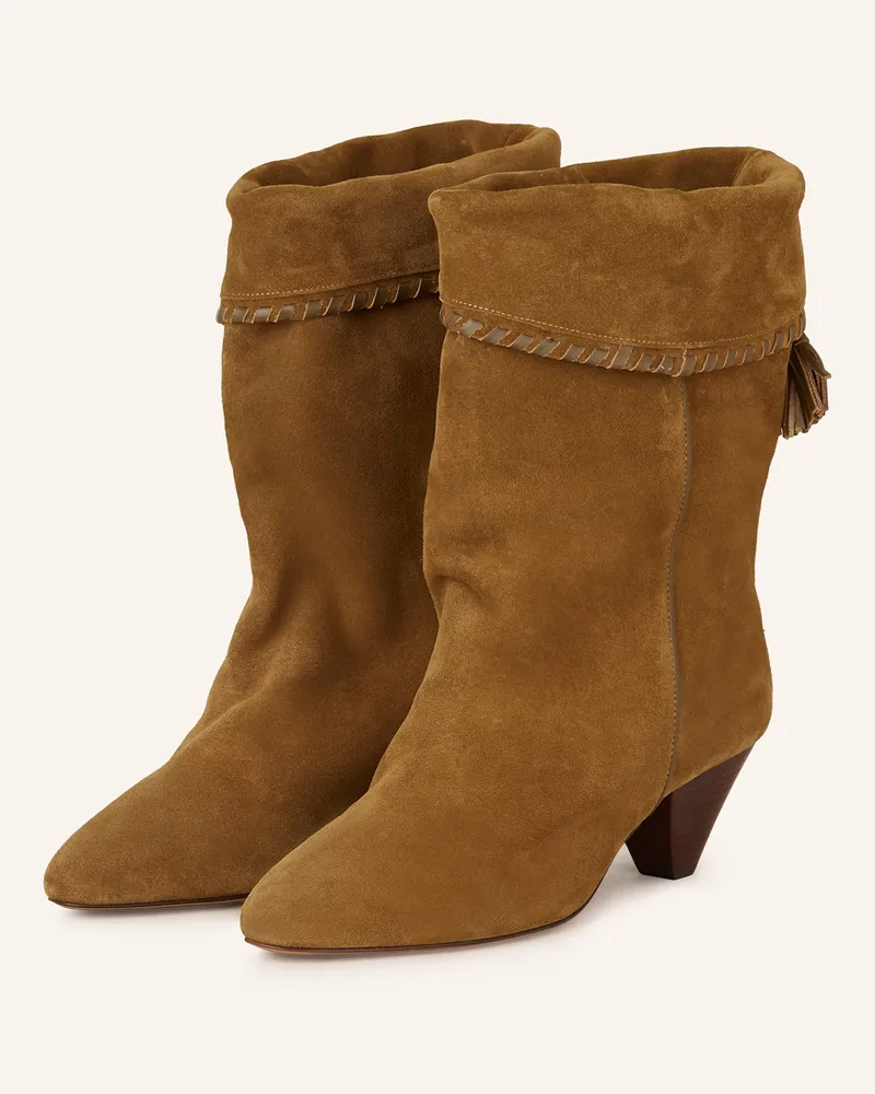Isabel Marant Stiefeletten Dalby beige Braun