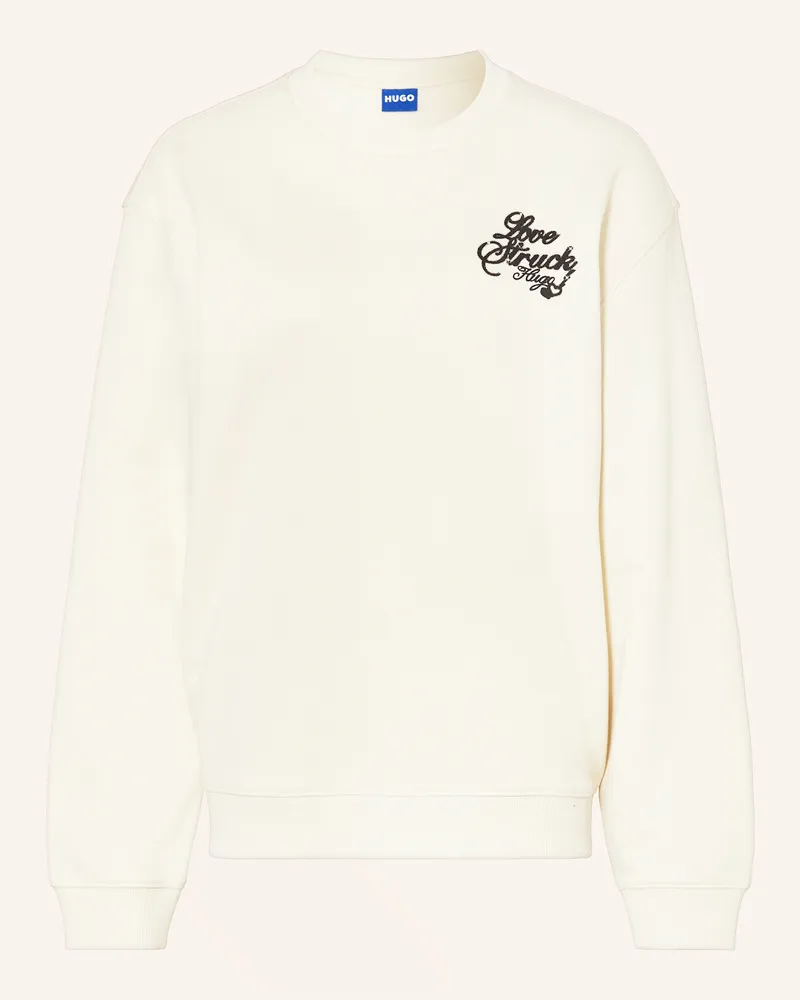 HUGO BOSS Oversized-Sweatshirt CREW Ecru