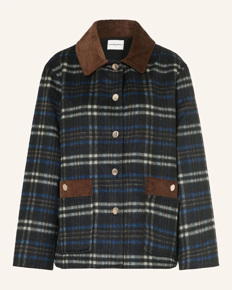 Claudie Pierlot Overjacket Im Materialmix schwarz Schwarz