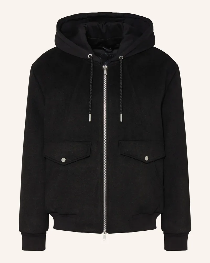 Moose Knuckles Blouson ELINGTON mit abnehmbarer Kapuze Schwarz