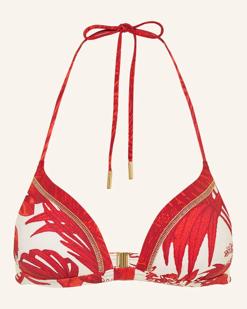 Maryan Mehlhorn Push-Up-Bikini-Top Palmaria Mit Glitzergarn rot Dunkelrot