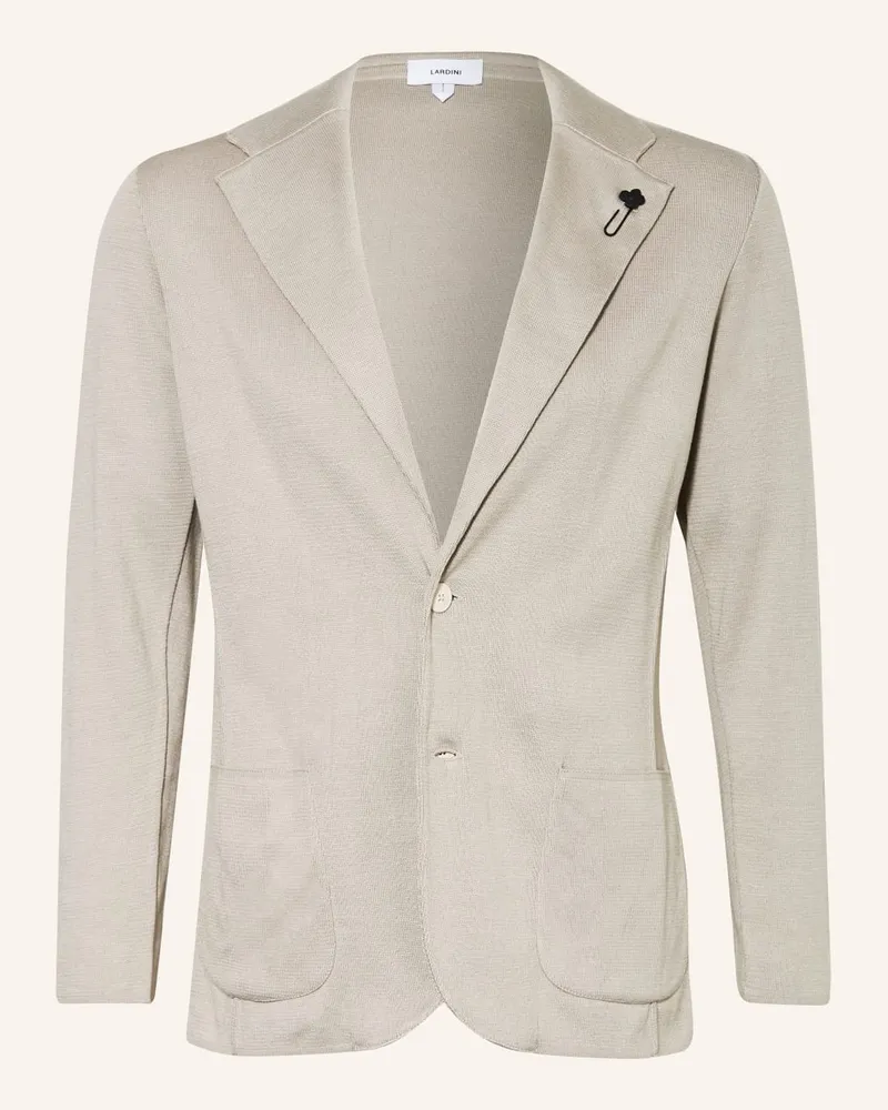 LARDINI Stricksakko Slim Fit Beige