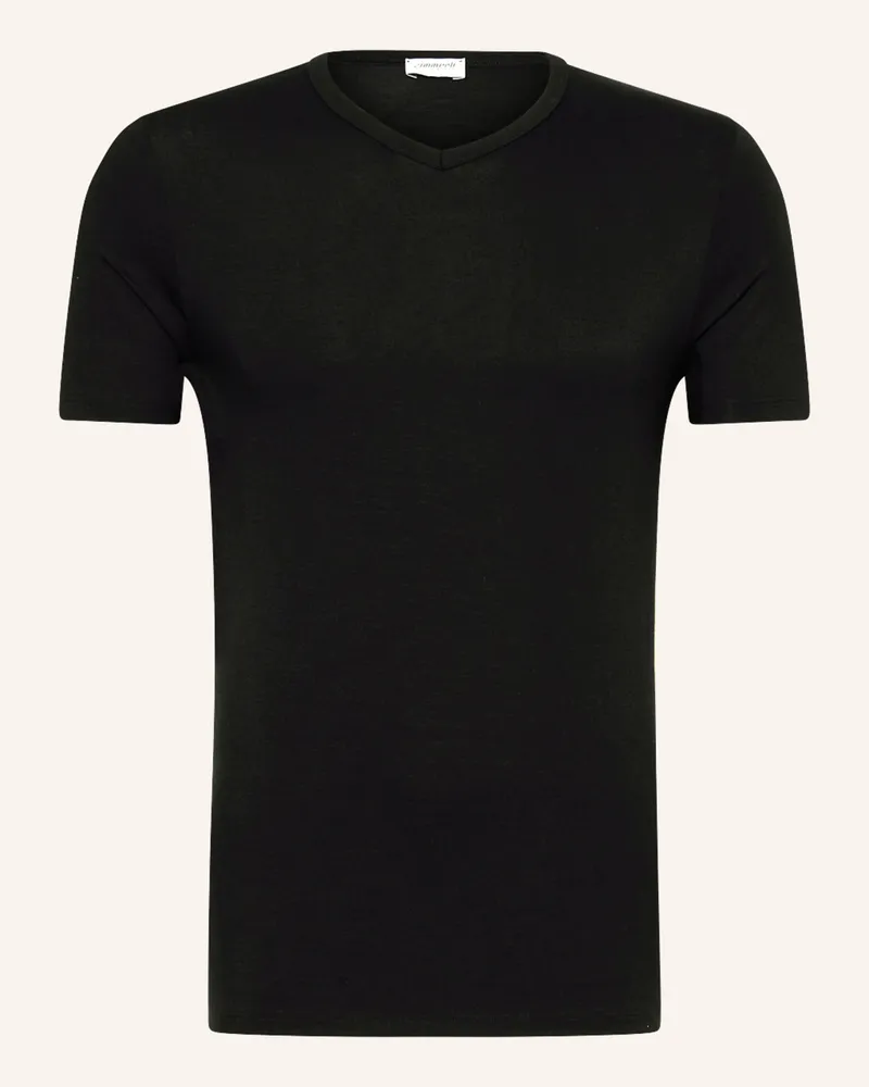 Zimmerli T-Shirt Pureness schwarz Schwarz