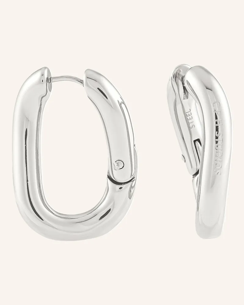 Copenhagen Creolen  Aus  Edelstahl silber Silber