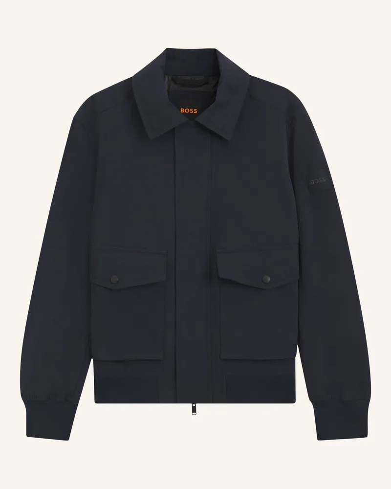 HUGO BOSS Jacke Ocruise Relaxed Fit blau Dunkelblau