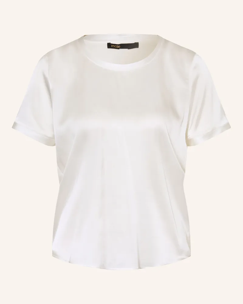 Maje Blusenshirt aus Seide Weiss