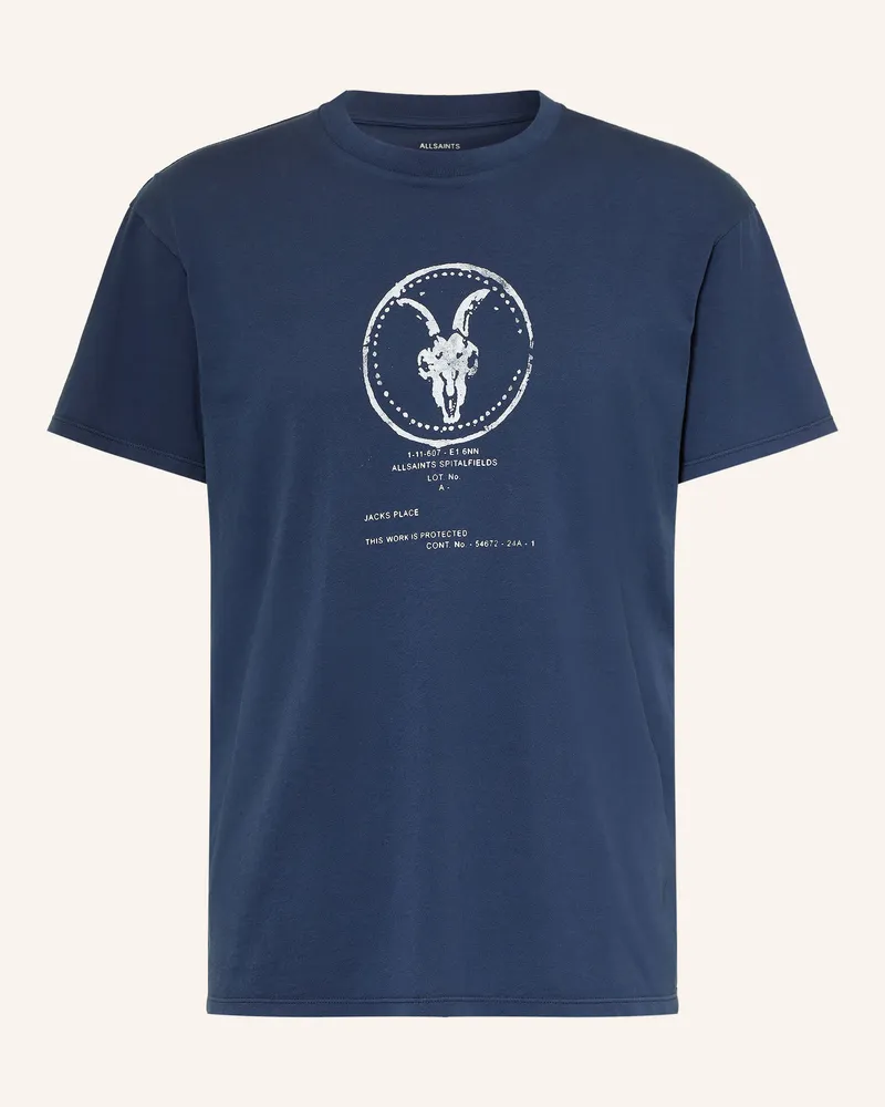 AllSaints T-Shirt Tier Hale blau Blau
