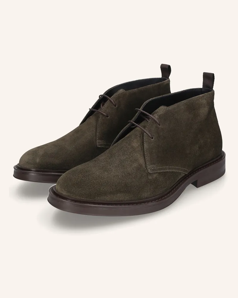 Heinrich Dinkelacker Schnürboots FLORENZ PLAIN V Dunkelgrün