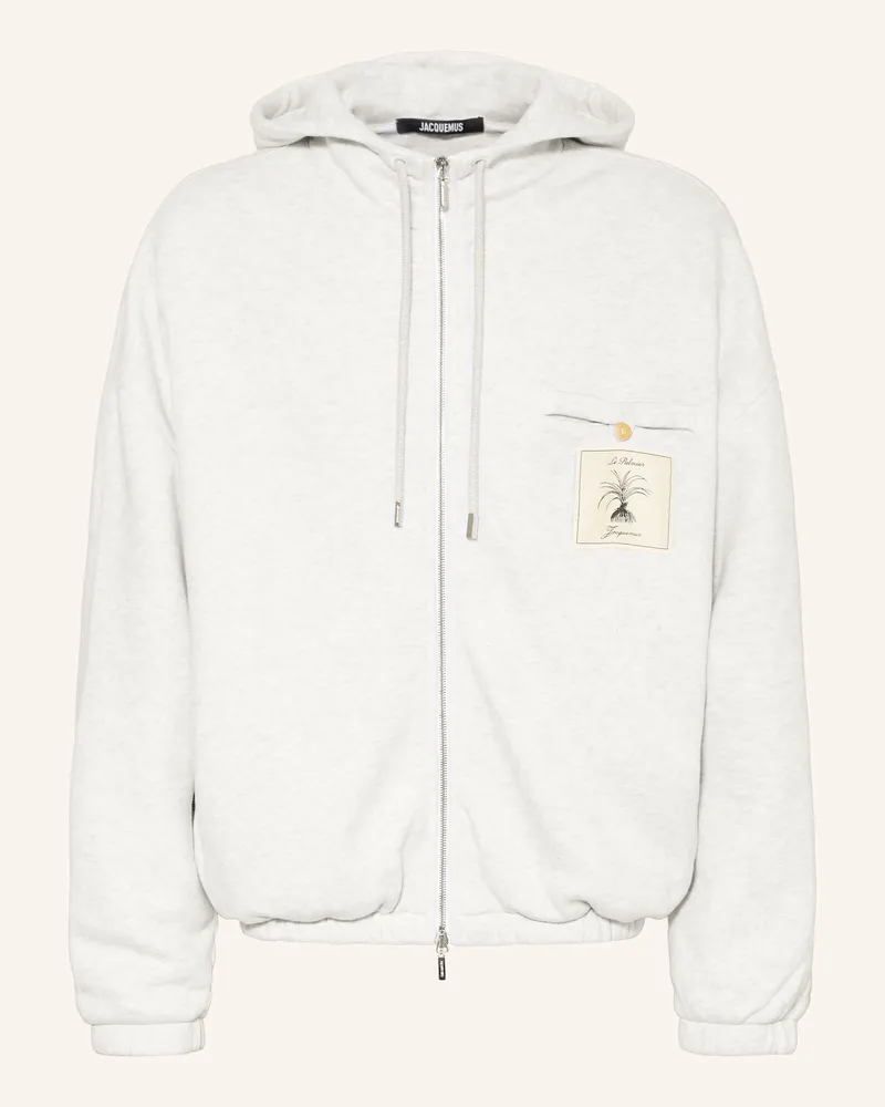 Jacquemus Sweatjacke Le Hoodie Torneo grau Hellgrau