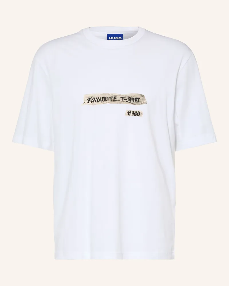 HUGO BOSS T-Shirt Naxter weiss Weiss