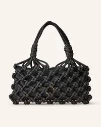 HIBOURAMA Handtasche LOLA BAGUETTE mit Pouch und Schwarz