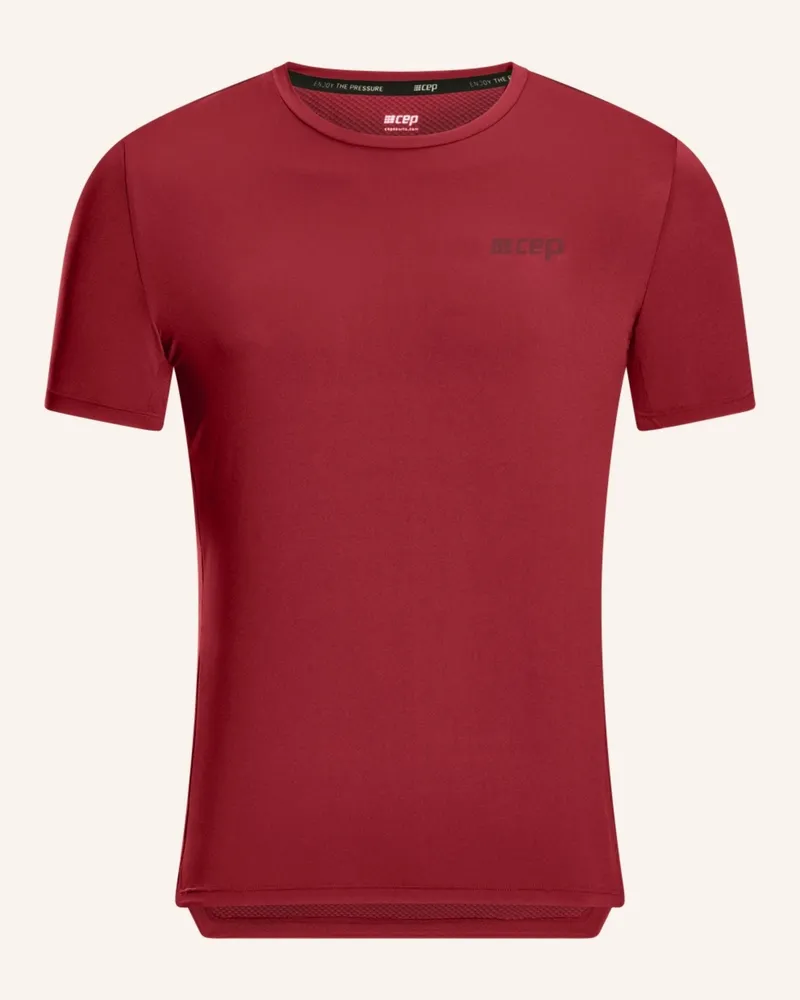 CEP Laufshirt The Run Short Sleeve rot Dunkelrot