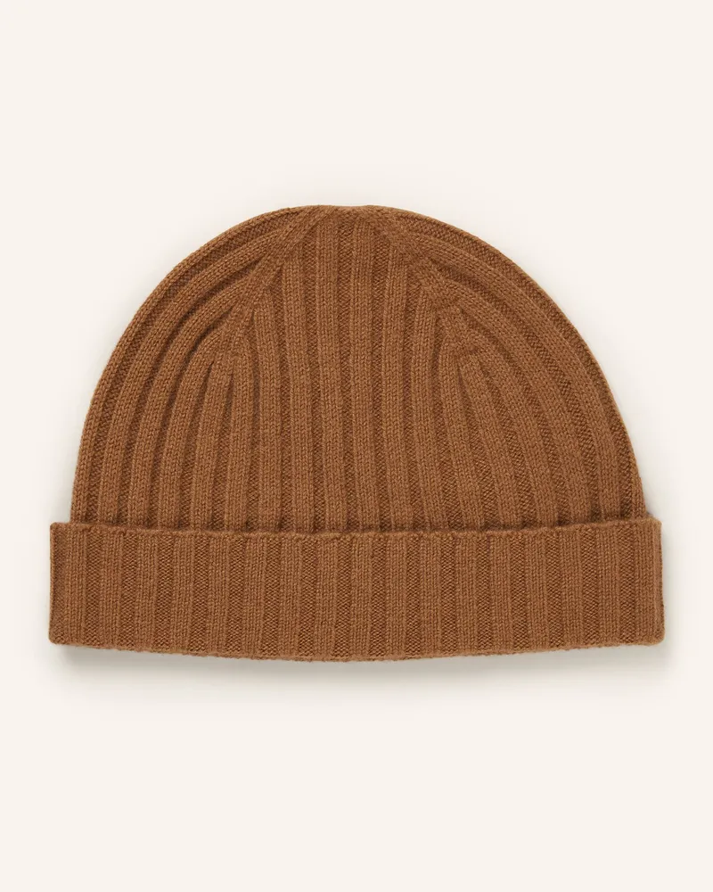 Strokesman's Cashmere-Mütze Cognac