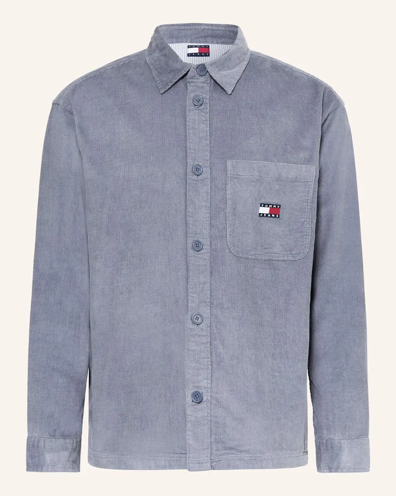 Tommy Hilfiger Cord-Overjacket Blaugrau